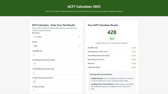 acft calculator